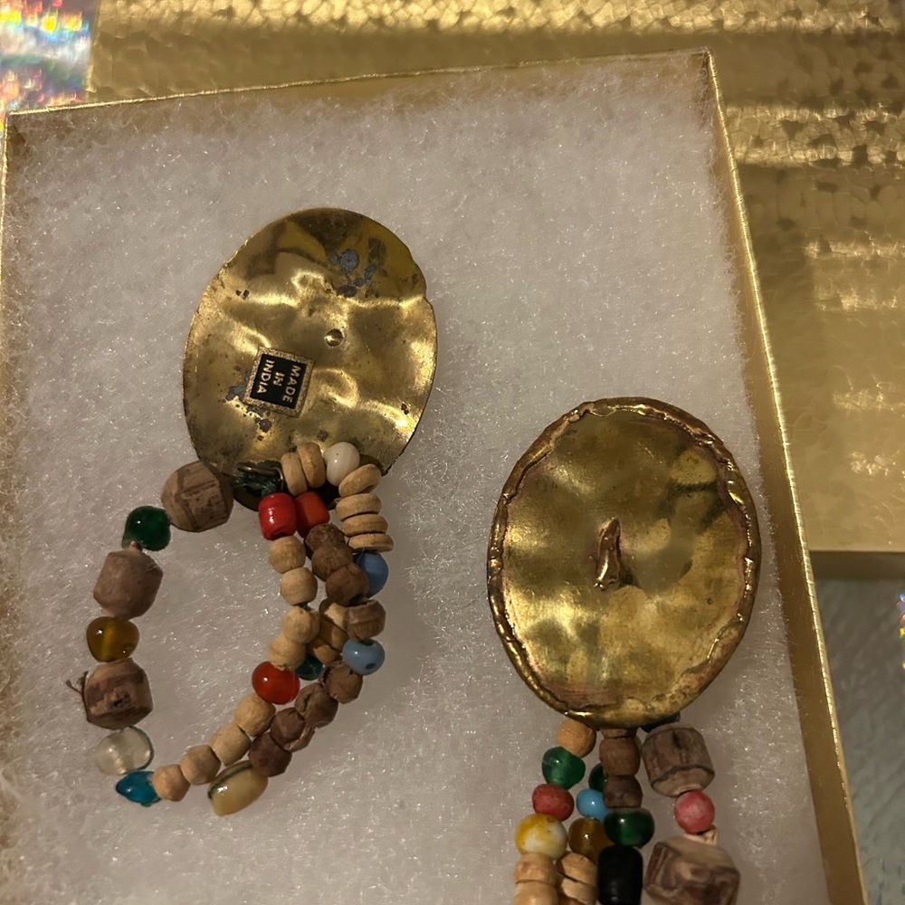 Vintage Boho Beaded Pair – DIY Jewelry or Accent Piece